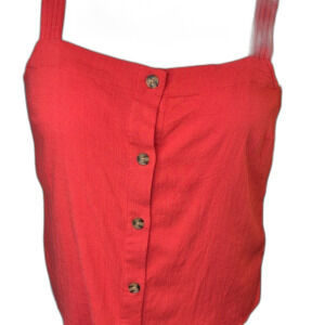 Market & Spruce Women’s XL Sleeveless Tank Button Down New with Tags Orange…